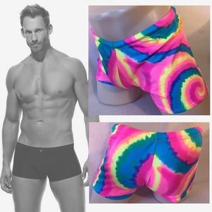 Jess Square Cut Swim Briefs Small 84% nylon / 16% spandex Lined crotch